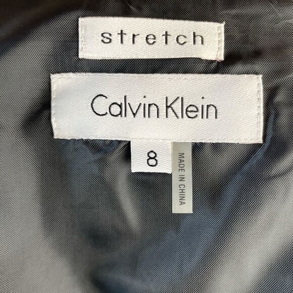 NWT Calvin Klein Charcoal Stretch Skirt Size 8 - Picture 5 of 7